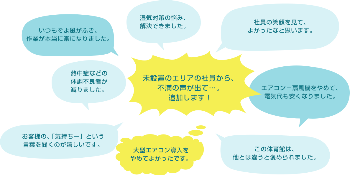 その他にも多くの声をいただいております。